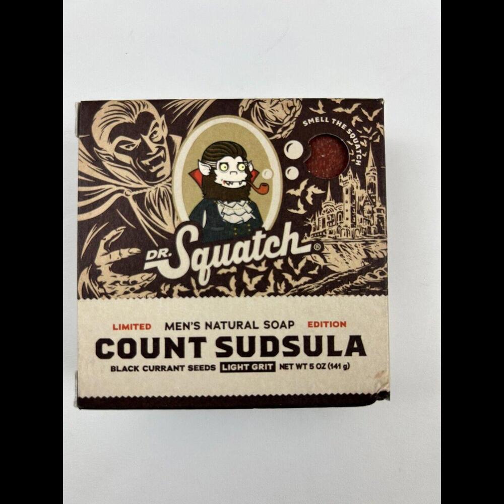 Dr Squatch Count Sudsula Halloween Limited Edition All Natural Bar Soap 5oz‎